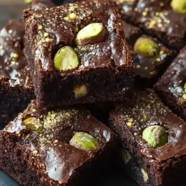 Decadent Pistachio Ferrero Rocher Brownies to Indulge In 9 Pistachio Ferrero Rocher Brownies