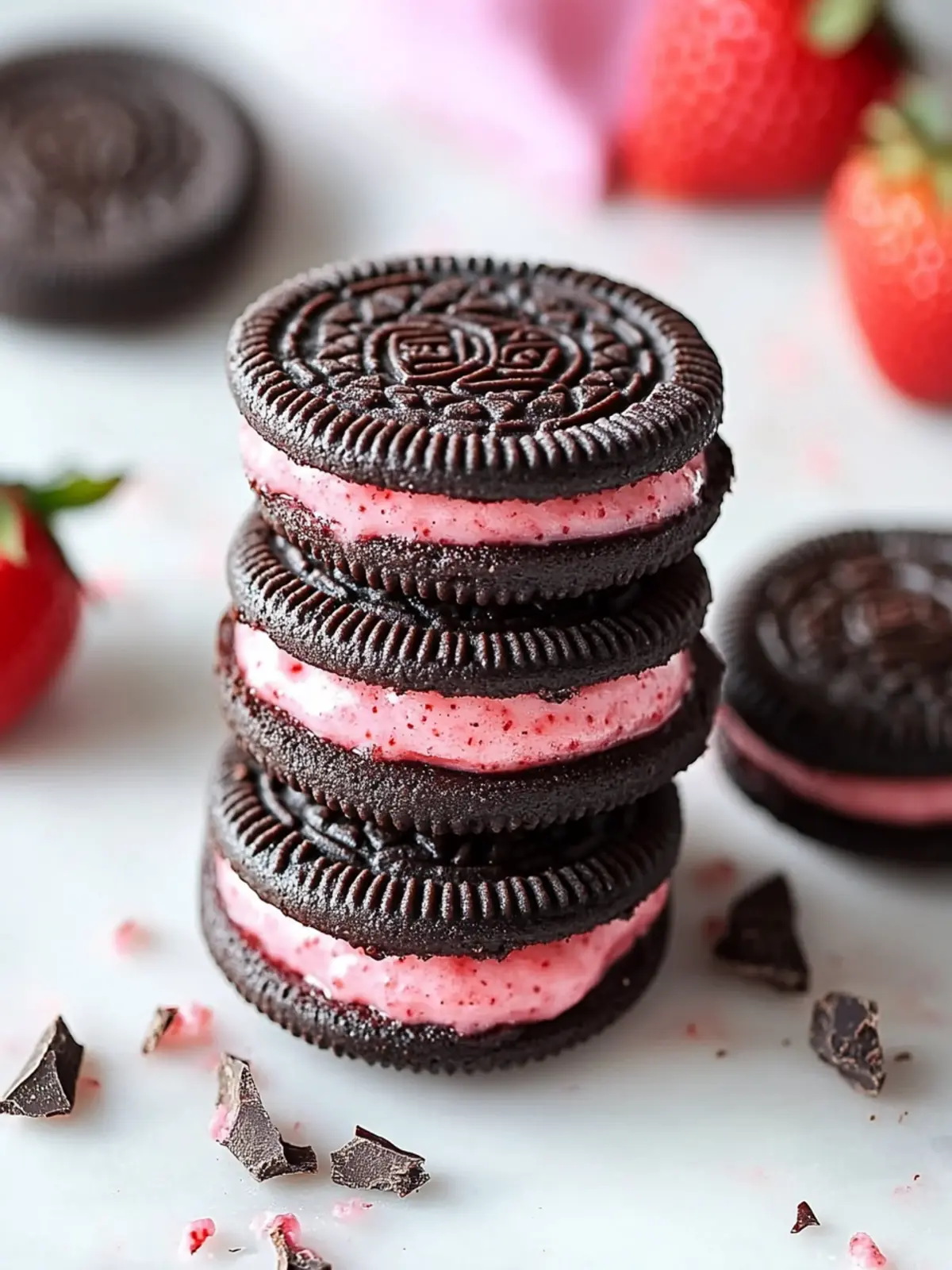 Decadent Double Chocolate Strawberry Oreos You Can't Resist 4 Double Chocolate Strawberry Oreos