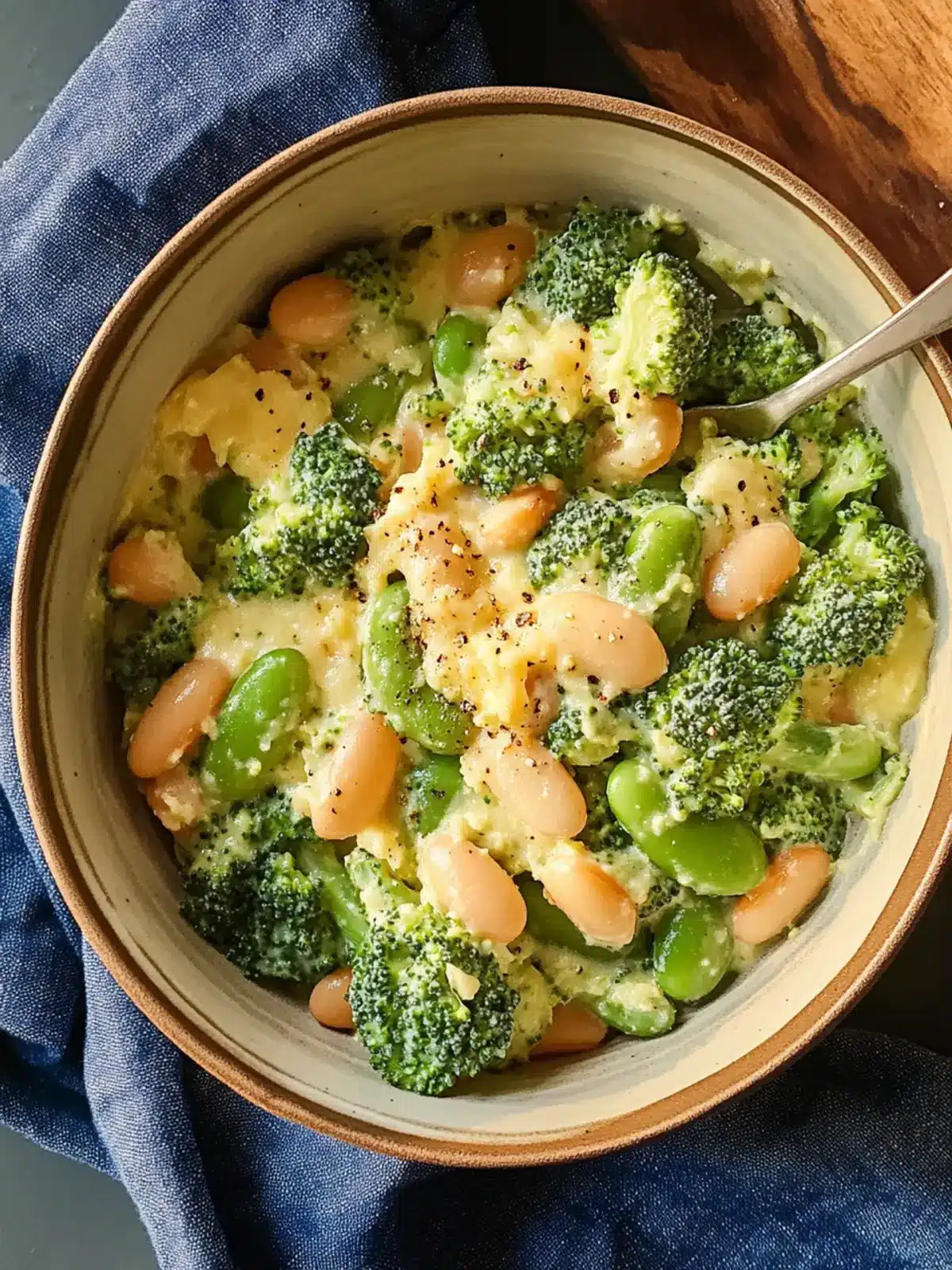 Creamy Broccoli-Cheddar Butter Beans Anyone Can Master 4 Broccoli-Cheddar Butter Beans