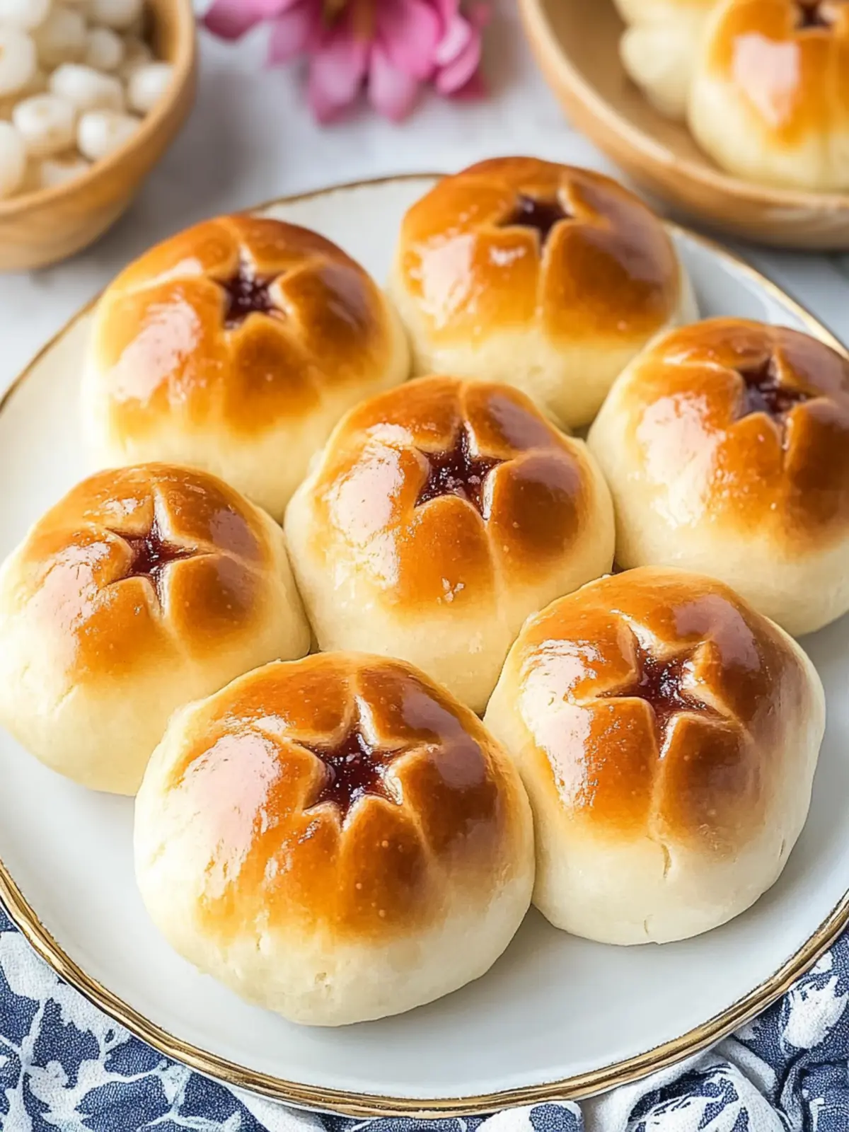 Deliciously Soft Red Bean Milk Buns for Homemade Happiness 2 Red Bean Milk Buns