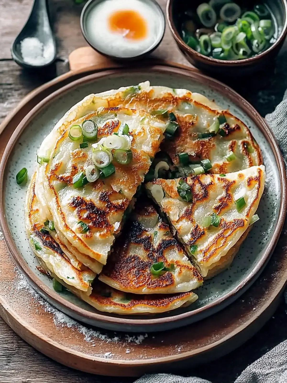 Irresistibly Crispy Scallion Pancakes That Wow Every Time 4 Crispy Scallion Pancakes