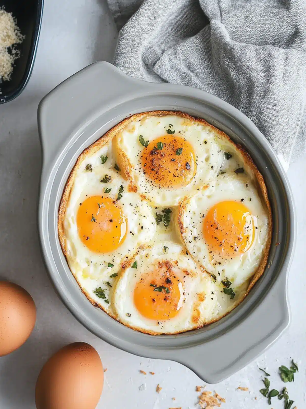 Deliciously Simple Baked French Eggs for a Cozy Breakfast 2 Baked French Eggs