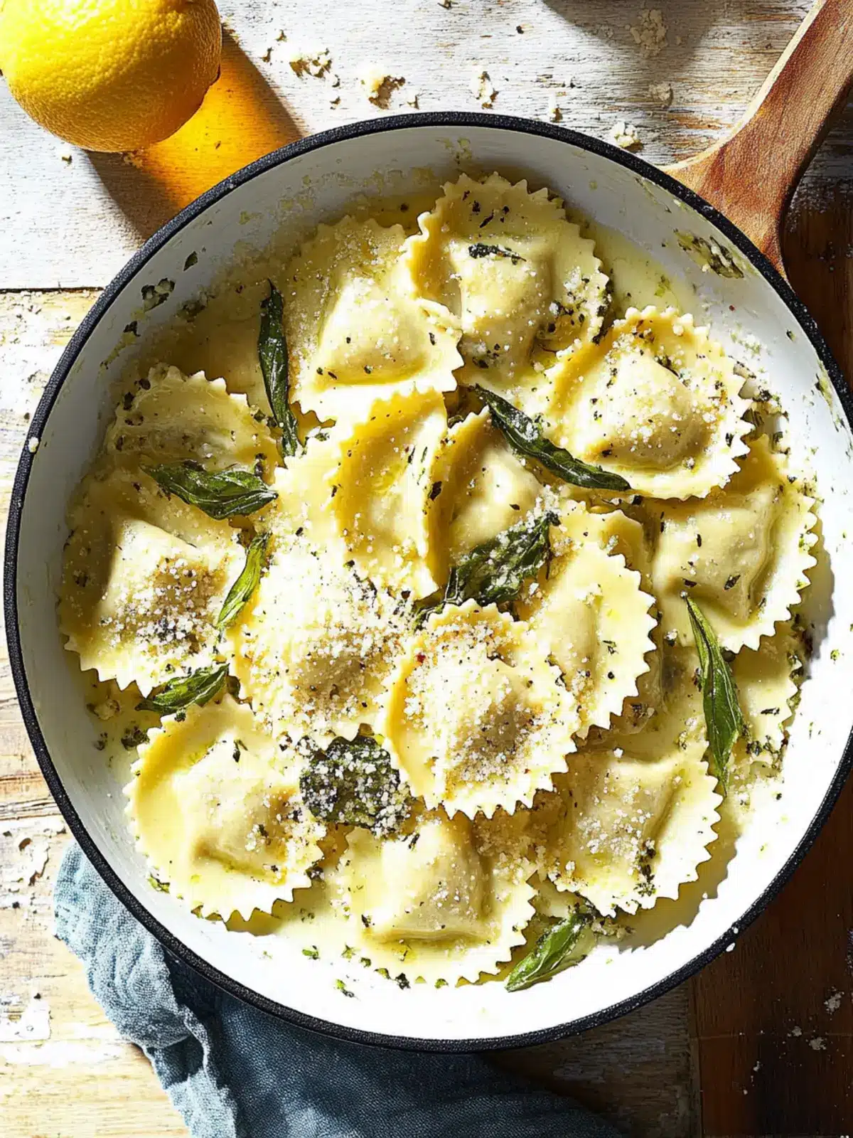 Ravioli in Lemon Parmesan Butter: A Fresh Flavor Boost 3 Ravioli in Lemon Parmesan Butter
