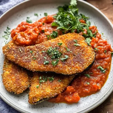 Delicious Eggplant Schnitzel with Tomato Sauce Made Easy 10 Eggplant Schnitzel with Tomato Sauce