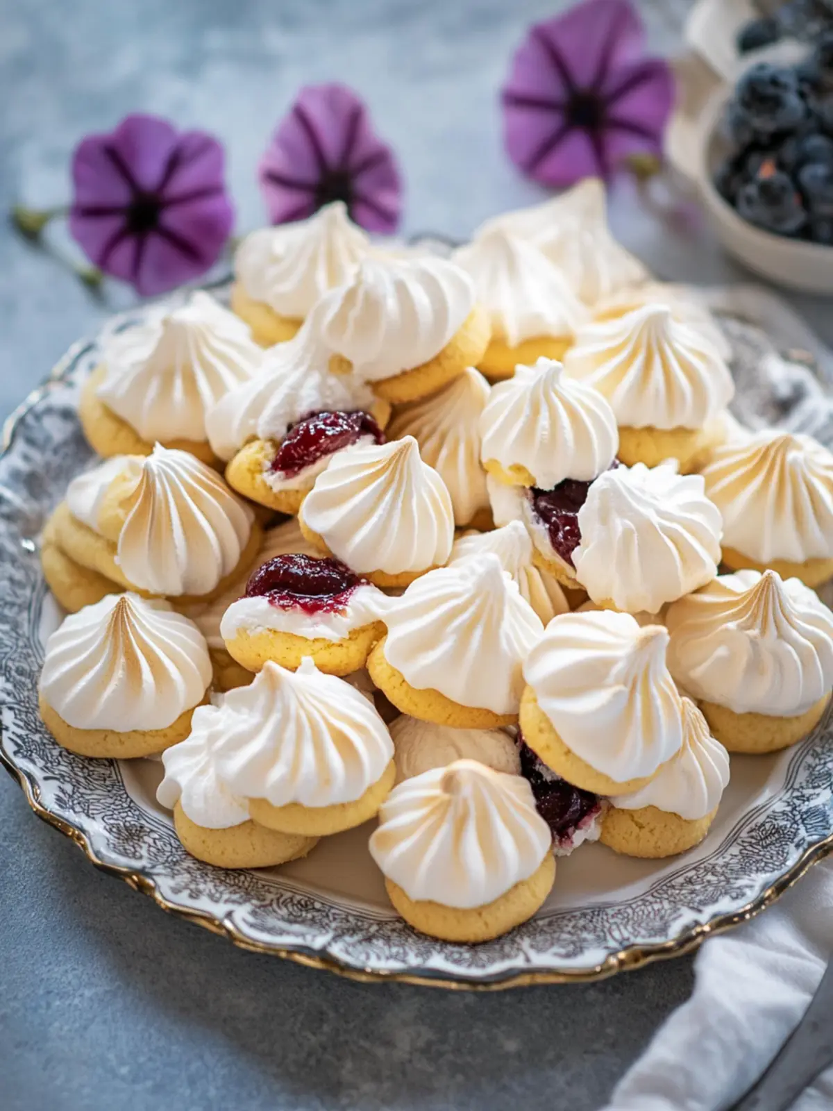 Irresistible Jam-Filled Meringue Butter Cookies Recipe 5 Jam-Filled Meringue Butter Cookies