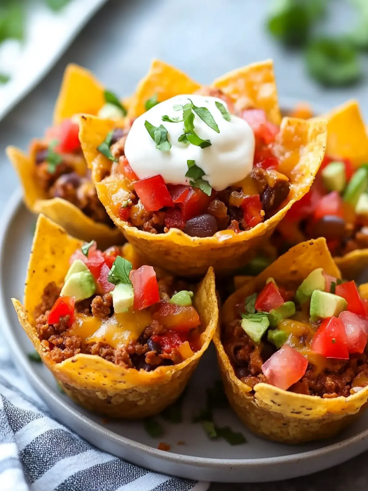 Irresistible Crunchy Taco Cups for Ultimate Game Night Fun 4 Crunchy Taco Cups