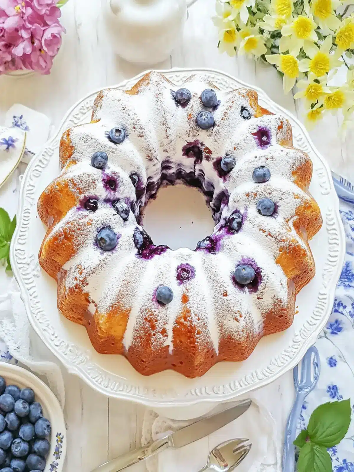 Decadent Blueberry Sour Cream Bundt Cake for Sweet Moments 4 Blueberry Sour Cream Bundt Cake