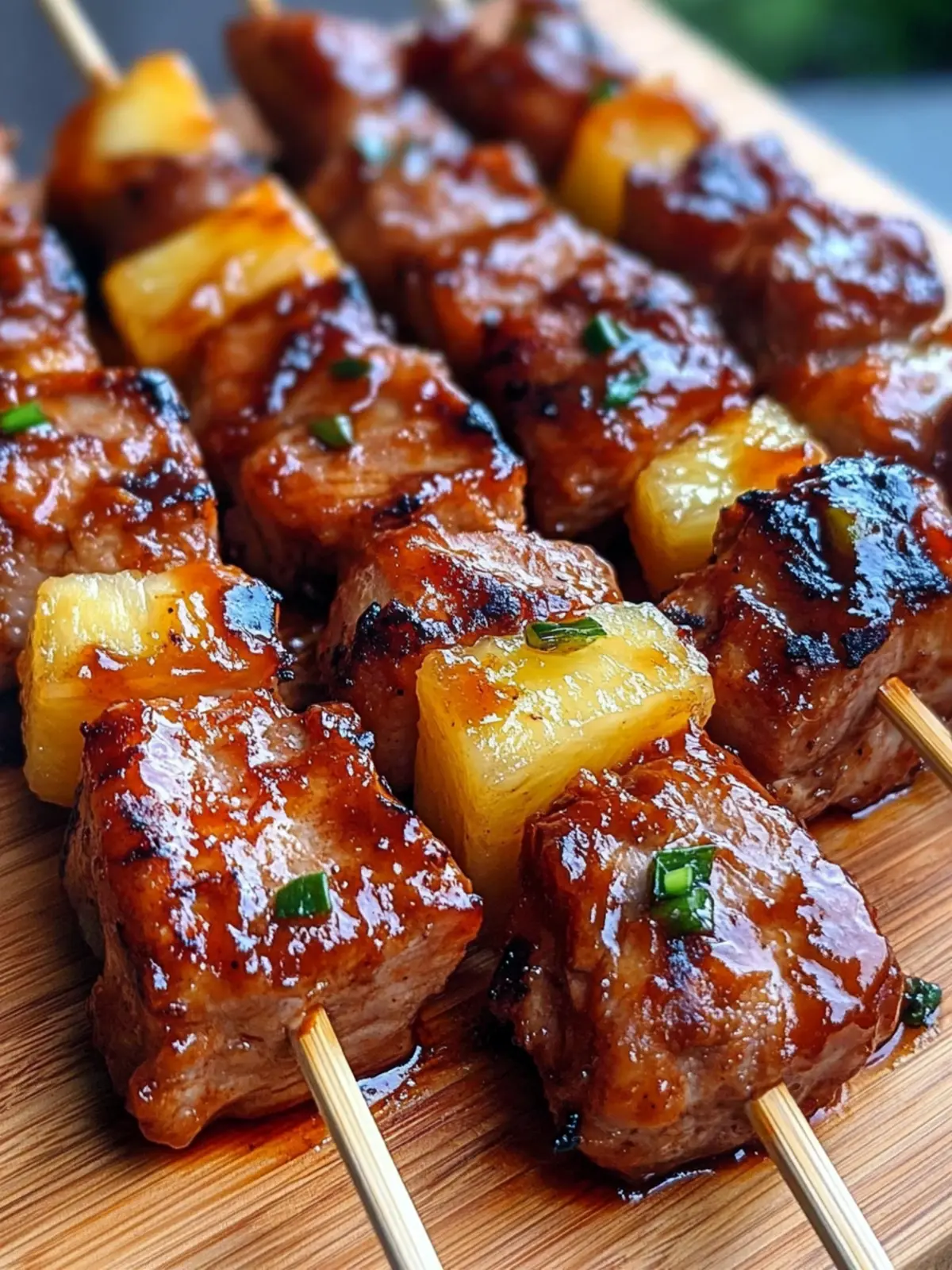 Grill Up Flavorful Pineapple BBQ Pork Skewers Tonight! 3 Pineapple BBQ Pork Skewers