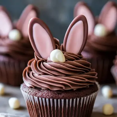 Bunny Ears Chocolate Cupcakes for a Playful Easter Surprise 9 Bunny Ears Chocolate Cupcakes