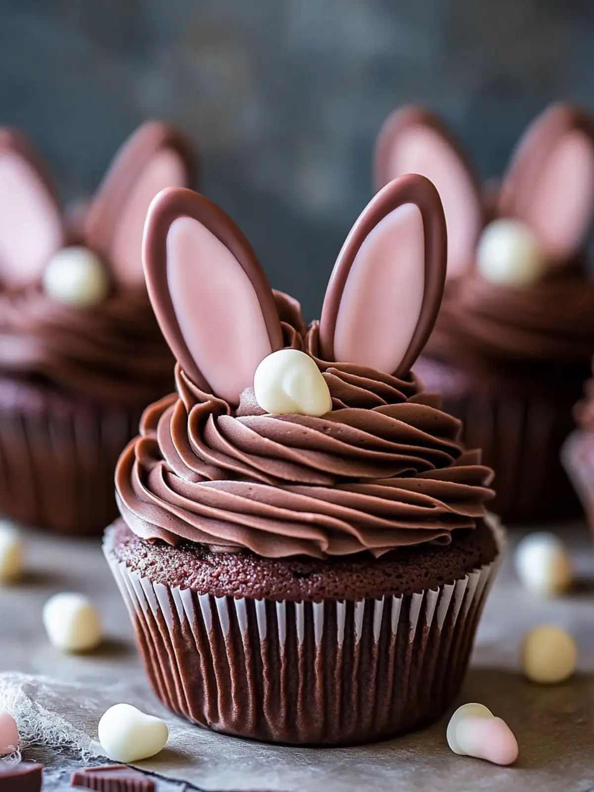 Bunny Ears Chocolate Cupcakes for a Playful Easter Surprise 5 Bunny Ears Chocolate Cupcakes