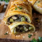 Mushroom Strudel with Leeks and Parmesan Cheese Delight 12 Mushroom Strudel with Leeks and Parmesan Cheese