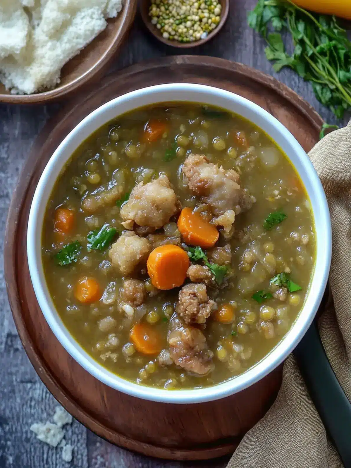 Ginisang Munggo at Chicharon: Comfort Food with a Crunch! 3 Ginisang Munggo at Chicharon