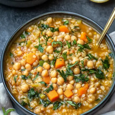 Hearty Chickpea and Pearl Barley Stew for Cozy Nights 9 Chickpea and Pearl Barley Stew