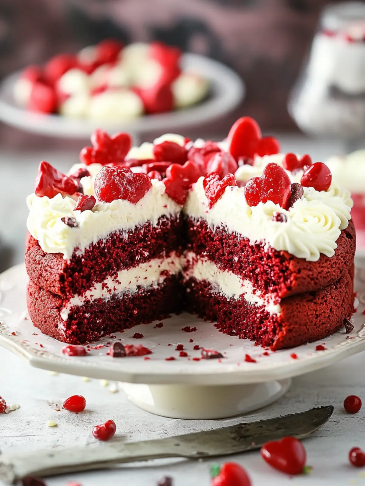 Irresistible Red Velvet Cookie Cake: Soft, Sweet, and Decadent! 2 Red Velvet Cookie Cake
