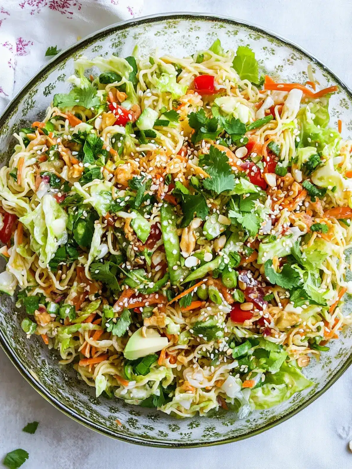 Crispy Ramen Noodle Salad: The Fun Twist on a Classic Dish 3 Ramen Noodle Salad