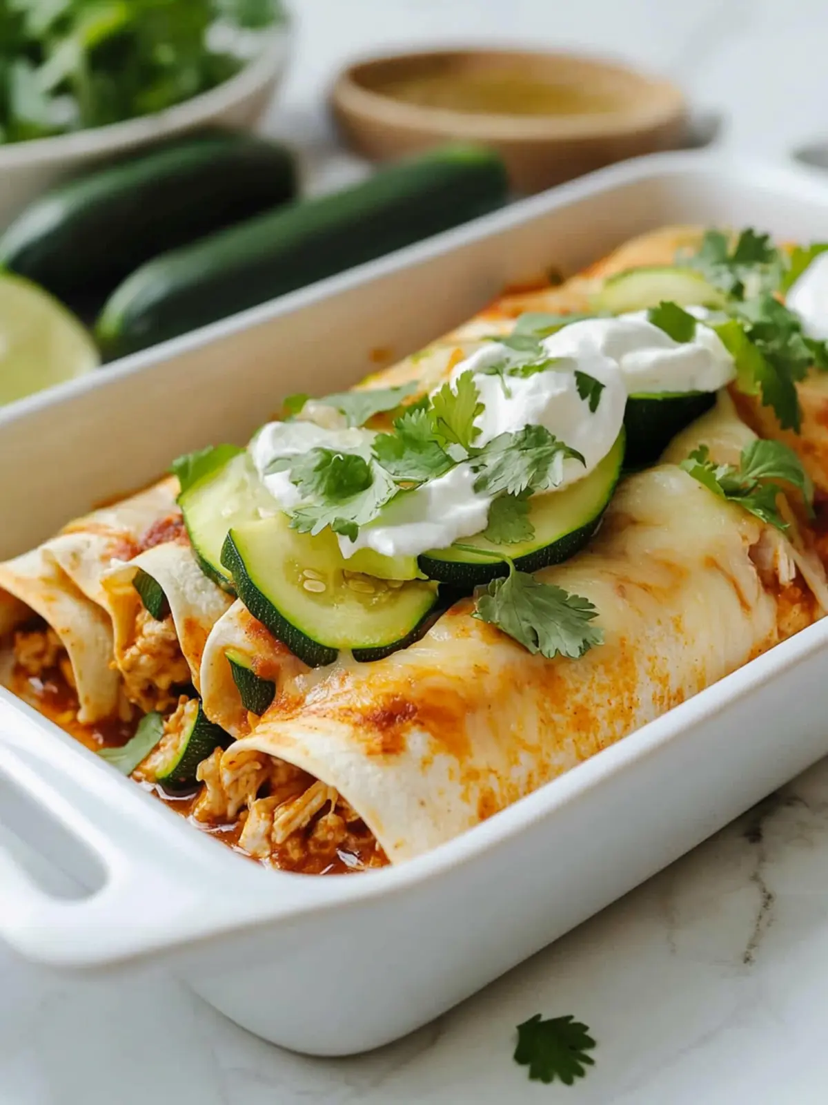 Savory Keto Zucchini Chicken Enchiladas You’ll Crave Every Time 2 Keto Zucchini Chicken Enchiladas