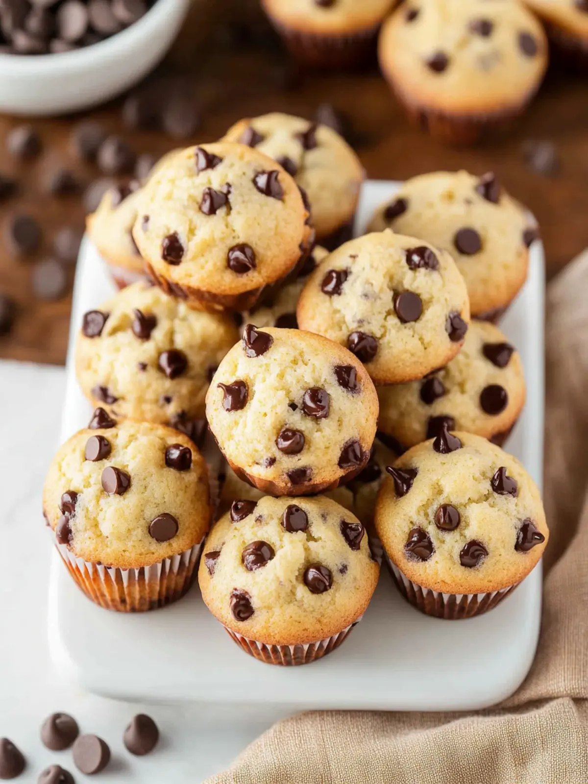 Deliciously Easy Mini Chocolate Chip Muffins for Sweet Moments 3 Mini Chocolate Chip Muffins
