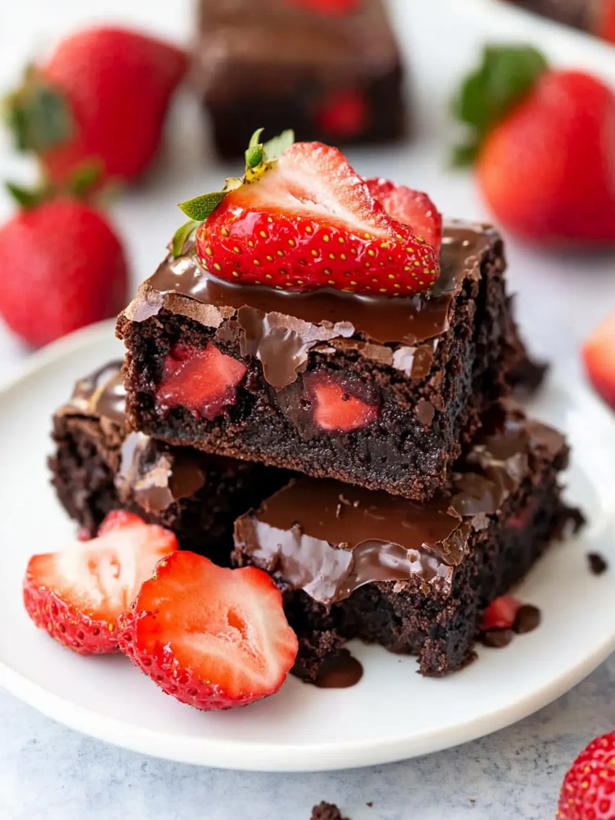 Delicious Chocolate Covered Strawberry Brownies to Indulge In 3 Chocolate Covered Strawberry Brownies