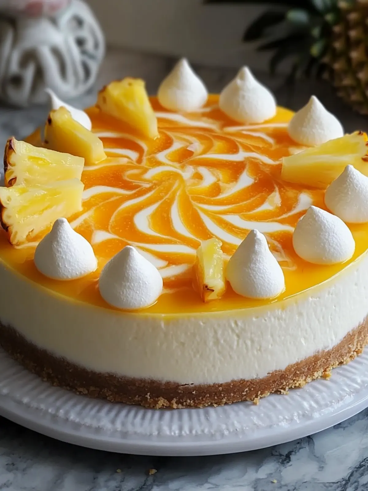 Irresistible Orange Pineapple Swirl Cheesecake Recipe 5 Orange Pineapple Swirl Cheesecake
