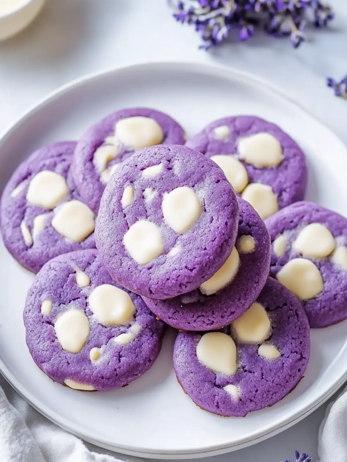 Decadent White Chocolate Ube Cookies for Sweet Moments 2 White Chocolate Ube Cookies