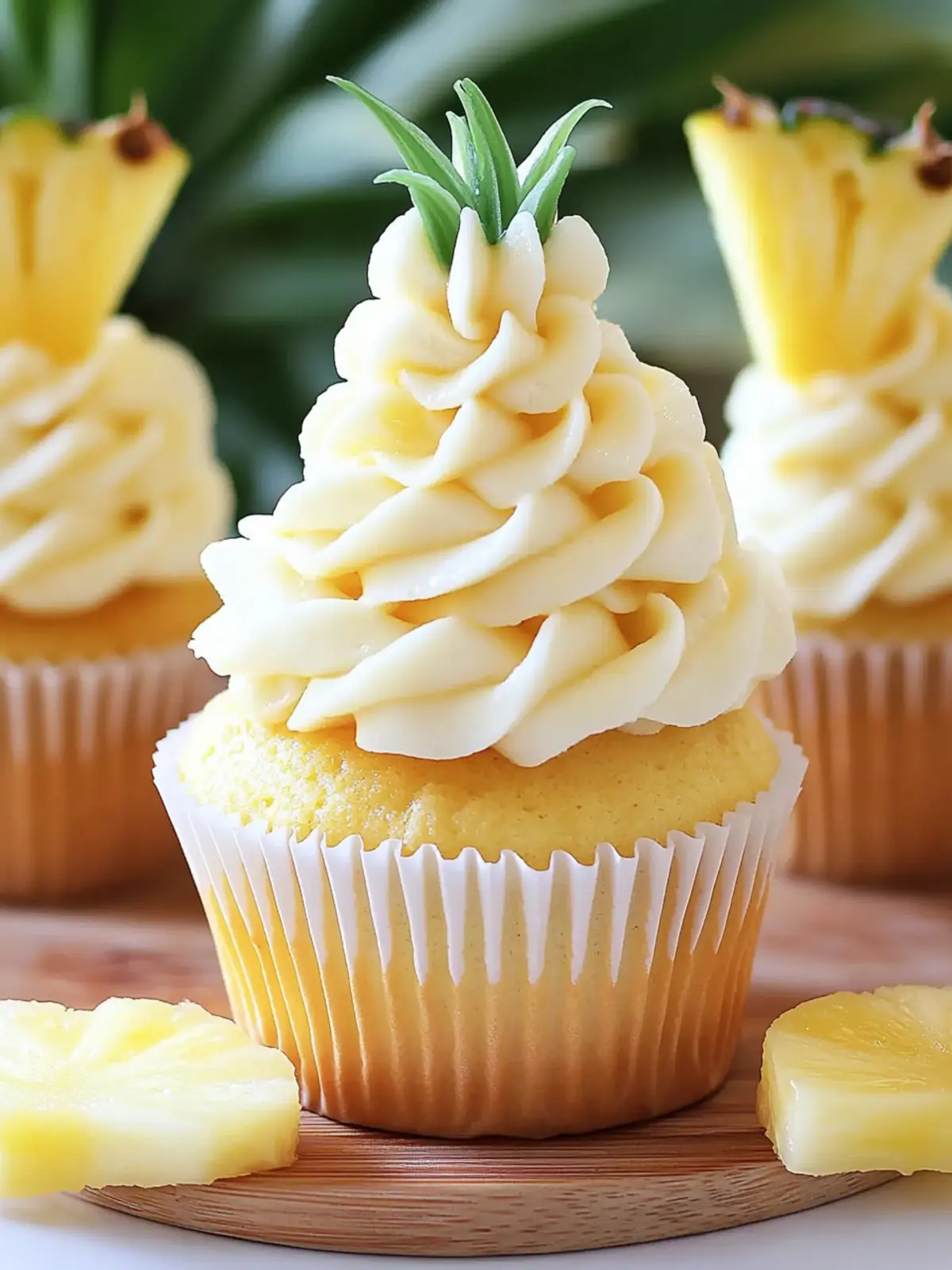 Delicious Dole Whip Cupcakes with Pineapple Bliss Filling 5 Dole Whip Cupcakes with Pineapple