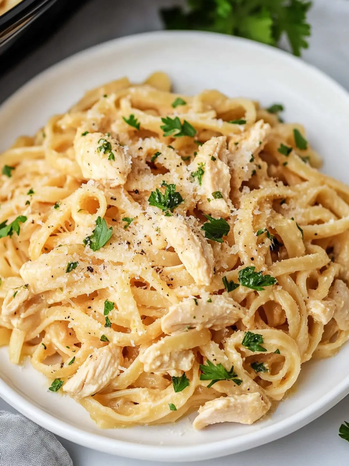 Crock Pot Garlic Parmesan Chicken Pasta: Easy Comfort Food Bliss 2 Crock Pot Garlic Parmesan Chicken Pasta