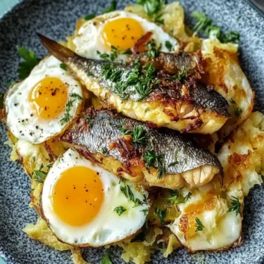 Herby Hash Browns with Eggs and Mackerel: A Flavor Twist! 9 Herby Hash Browns with Eggs and Mackerel