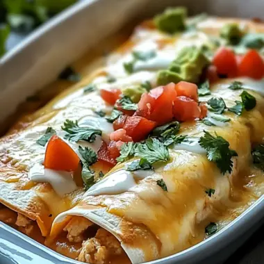 Easy Chicken Enchiladas with Creamy White Sauce Delight 10 Chicken Enchiladas