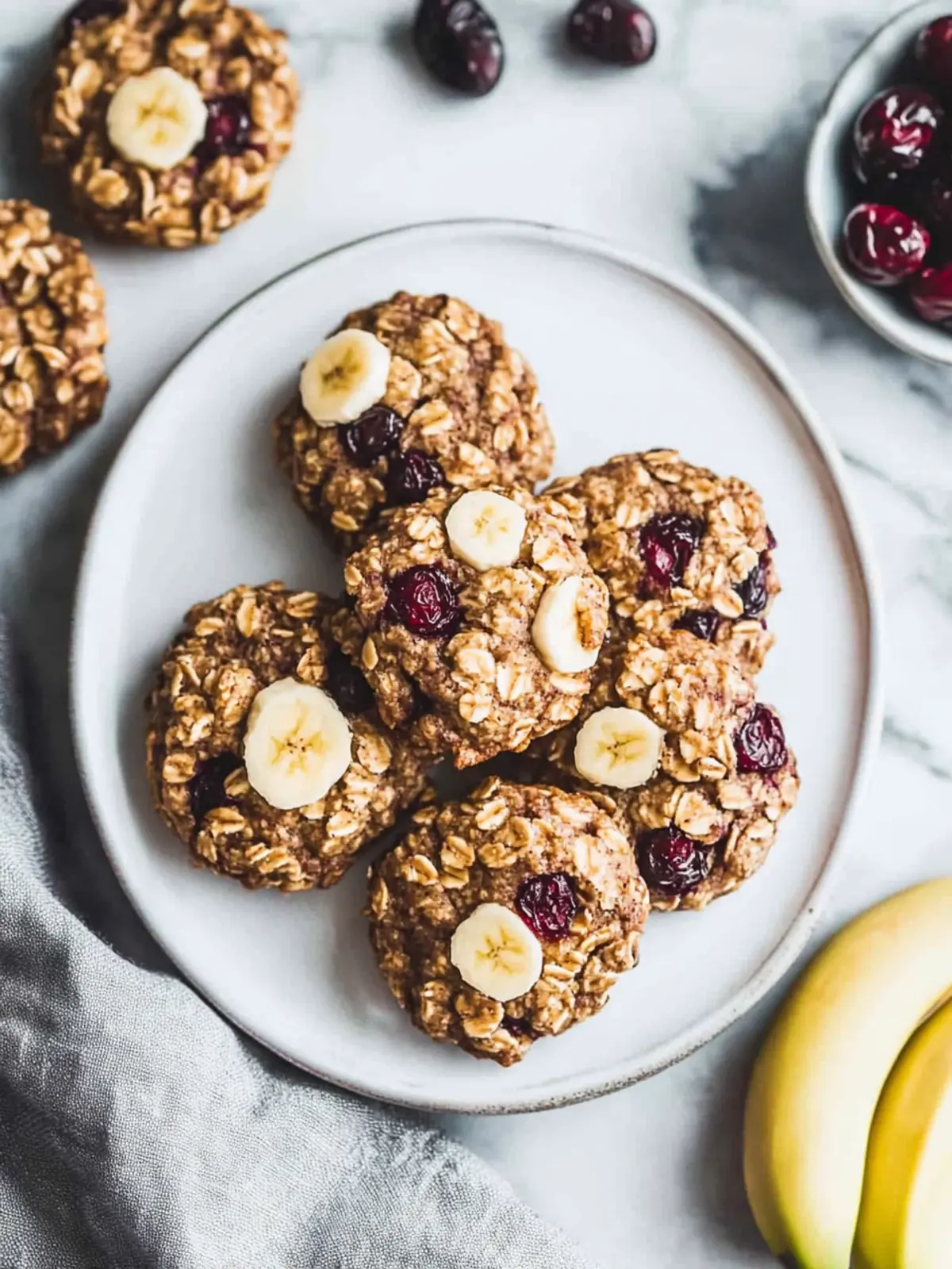 Delicious Banana Cranberry Breakfast Cookies You’ll Crave 3 Banana Cranberry Breakfast Cookies