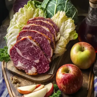 Savory Corned Beef and Cabbage with Apple Juice Overnight Magic 9 Corned Beef and Cabbage with Apple Juice