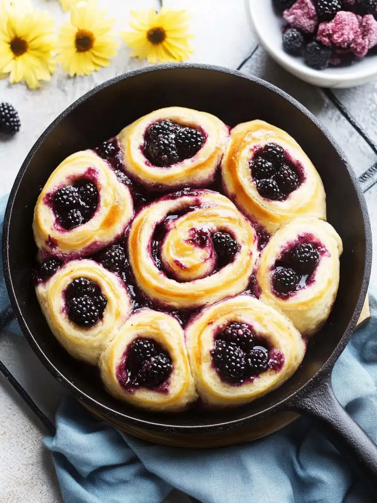 Irresistible Skillet Blackberry Sweet Rolls You’ll Love to Bake 5 Skillet Blackberry Sweet Rolls