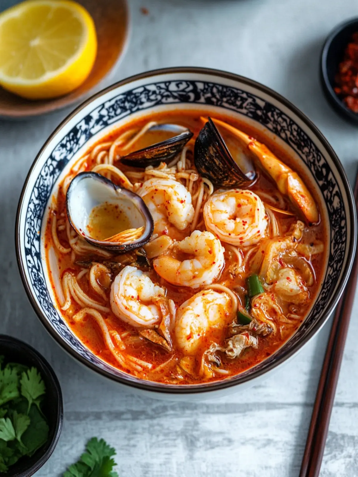 Spice Up Dinner with Korean Spicy Seafood Noodle Soup 5 Korean Spicy Seafood Noodle Soup