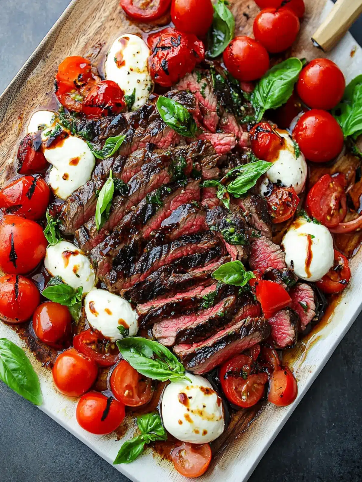 Balsamic Grilled Flank Steak Caprese: A Flavorful Twist 4 Balsamic Grilled Flank Steak Caprese