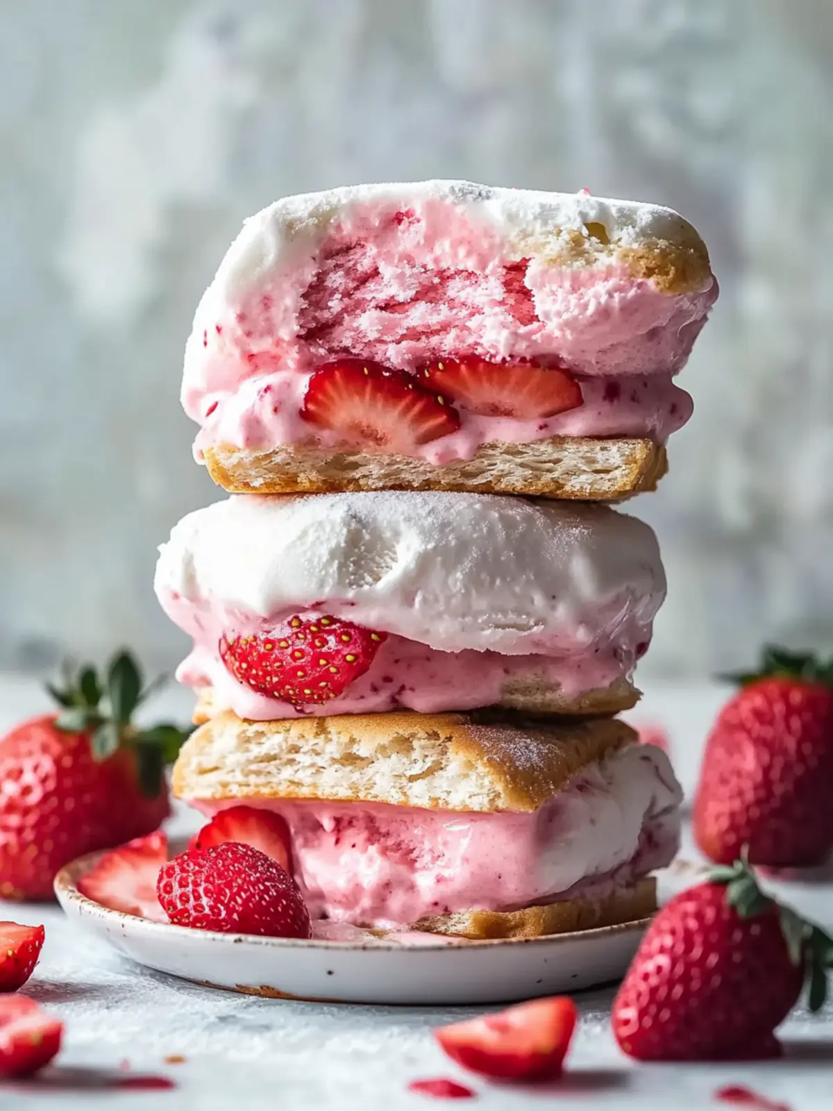 Delicious Homemade Strawberry Ice Cream Sandwiches to Savor 2 Strawberry Ice Cream Sandwiches