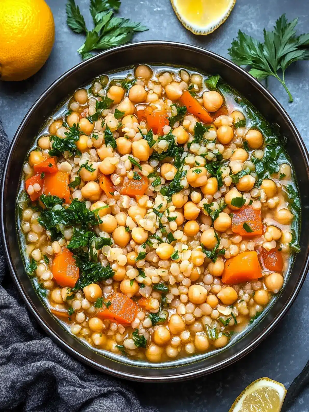 Hearty Chickpea and Pearl Barley Stew for Cozy Nights 4 Chickpea and Pearl Barley Stew