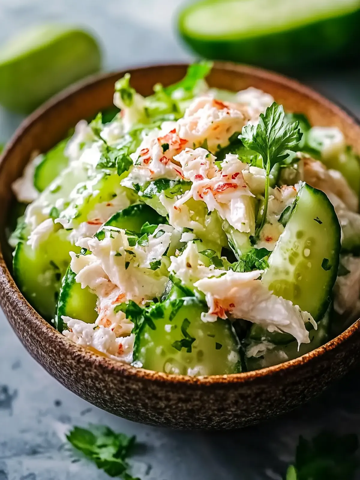 Crisp Cucumber Salad with Crab Meat for Summer Joy 4 Cucumber Salad with Crab Meat