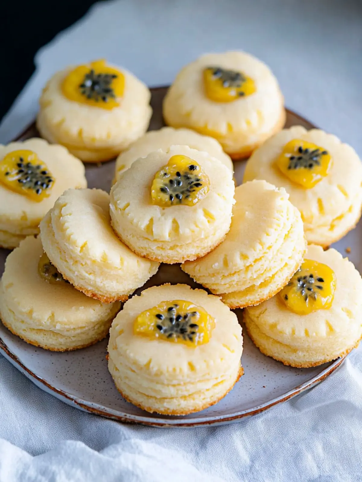 Delight in Homemade Passionfruit Sponge Cookies Today! 2 Passionfruit Sponge Cookies