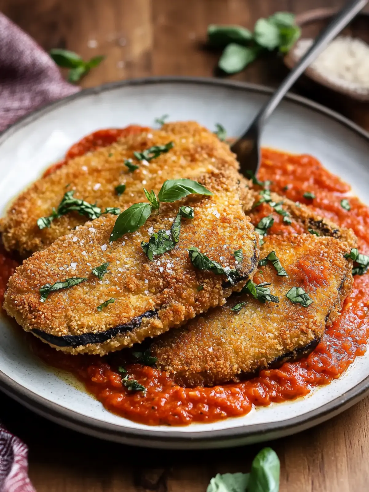 Delicious Eggplant Schnitzel with Tomato Sauce Made Easy 3 Eggplant Schnitzel with Tomato Sauce