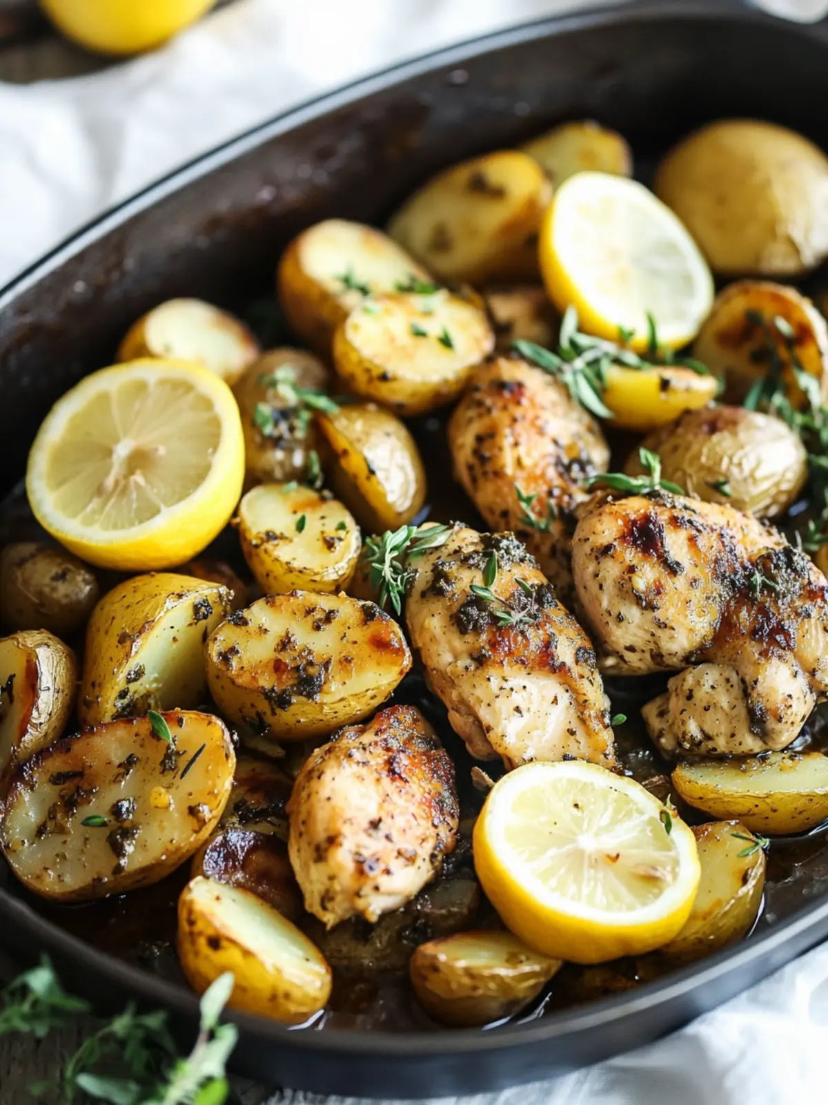 Oregano Lemon Chicken and Potatoes: A Zesty Family Delight 3 Oregano Lemon Chicken and Potatoes