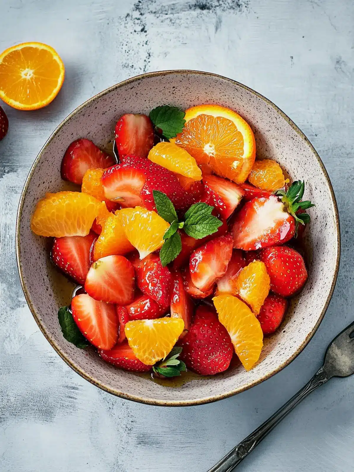 Refresh Your Day with Strawberry and Orange Salad with Citrus Syrup 3 Strawberry and Orange Salad with Citrus Syrup