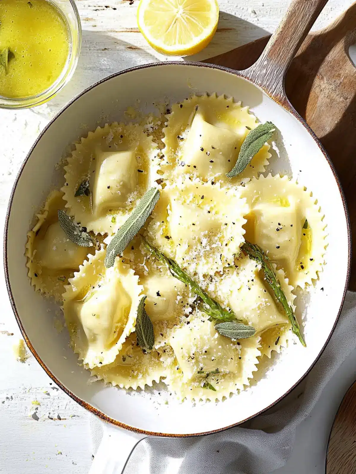 Ravioli in Lemon Parmesan Butter: A Fresh Flavor Boost 2 Ravioli in Lemon Parmesan Butter