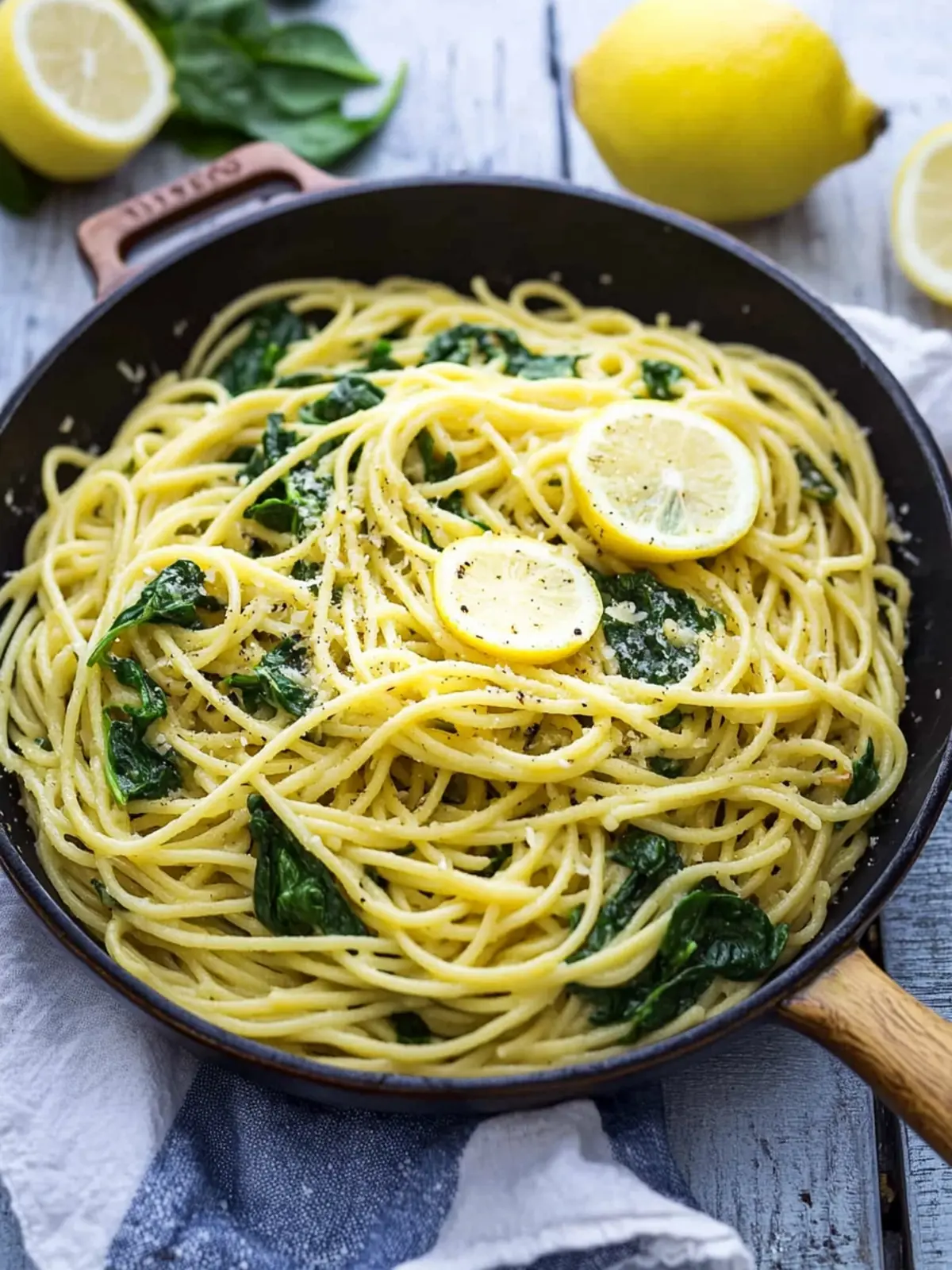Zesty Lemon Spaghetti with Spinach: A Fresh, Easy Delight 5 Lemon Spaghetti with Spinach