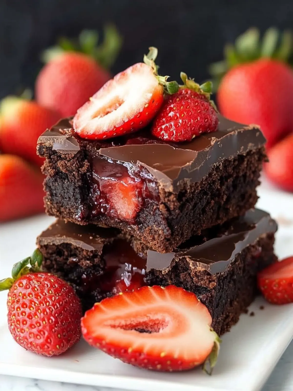 Delicious Chocolate Covered Strawberry Brownies to Indulge In 5 Chocolate Covered Strawberry Brownies