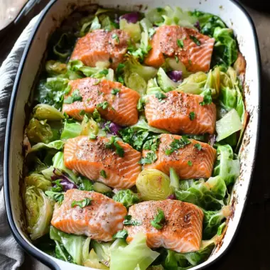 Savory Salmon and Cabbage Bake for a Cozy Dinner Night 9 Salmon and Cabbage Bake