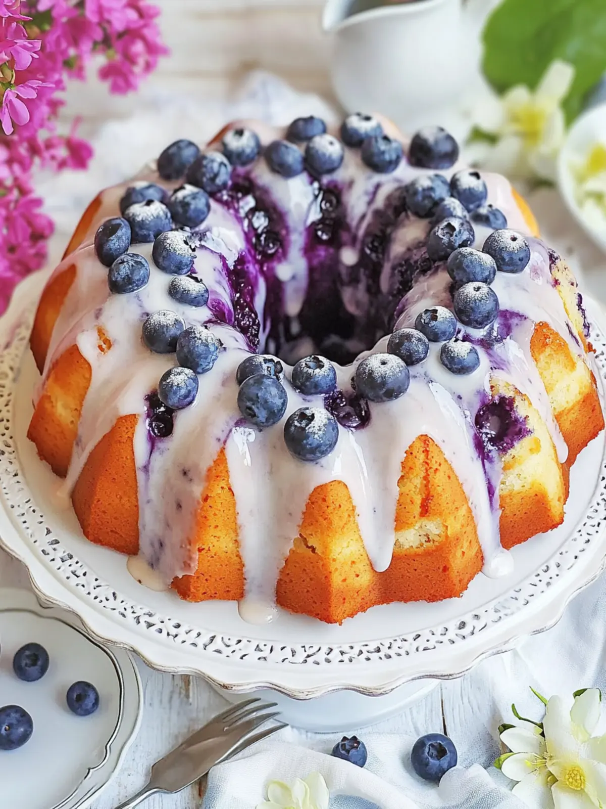 Decadent Blueberry Sour Cream Bundt Cake for Sweet Moments 3 Blueberry Sour Cream Bundt Cake