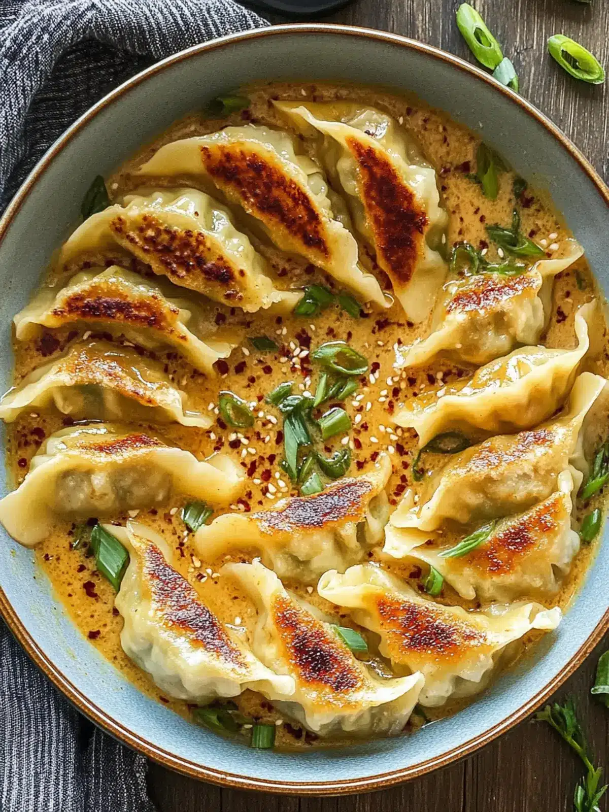 Savory Baked Potstickers with Thai Curry Sauce Delight 4 Baked Potstickers with Thai Curry Sauce