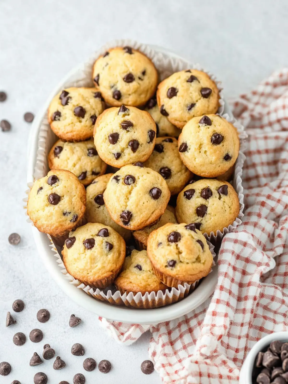Deliciously Easy Mini Chocolate Chip Muffins for Sweet Moments 2 Mini Chocolate Chip Muffins