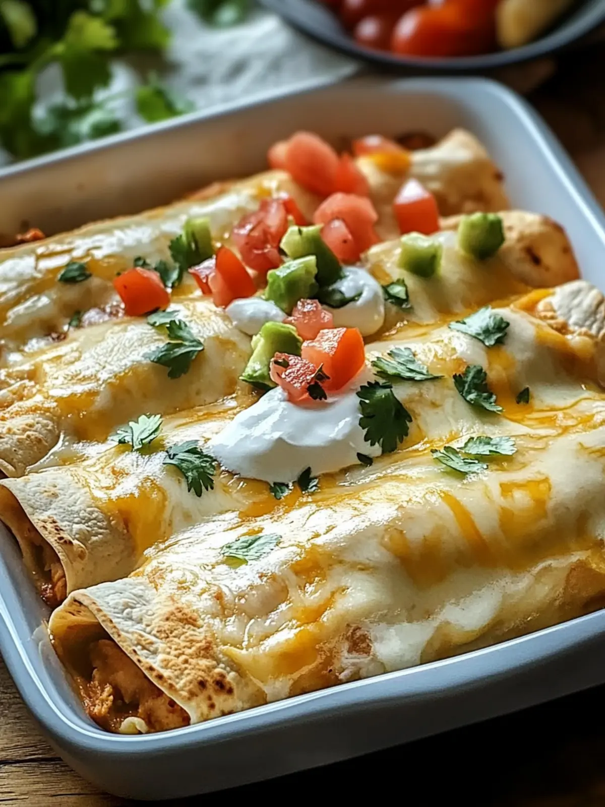 Easy Chicken Enchiladas with Creamy White Sauce Delight 3 Chicken Enchiladas