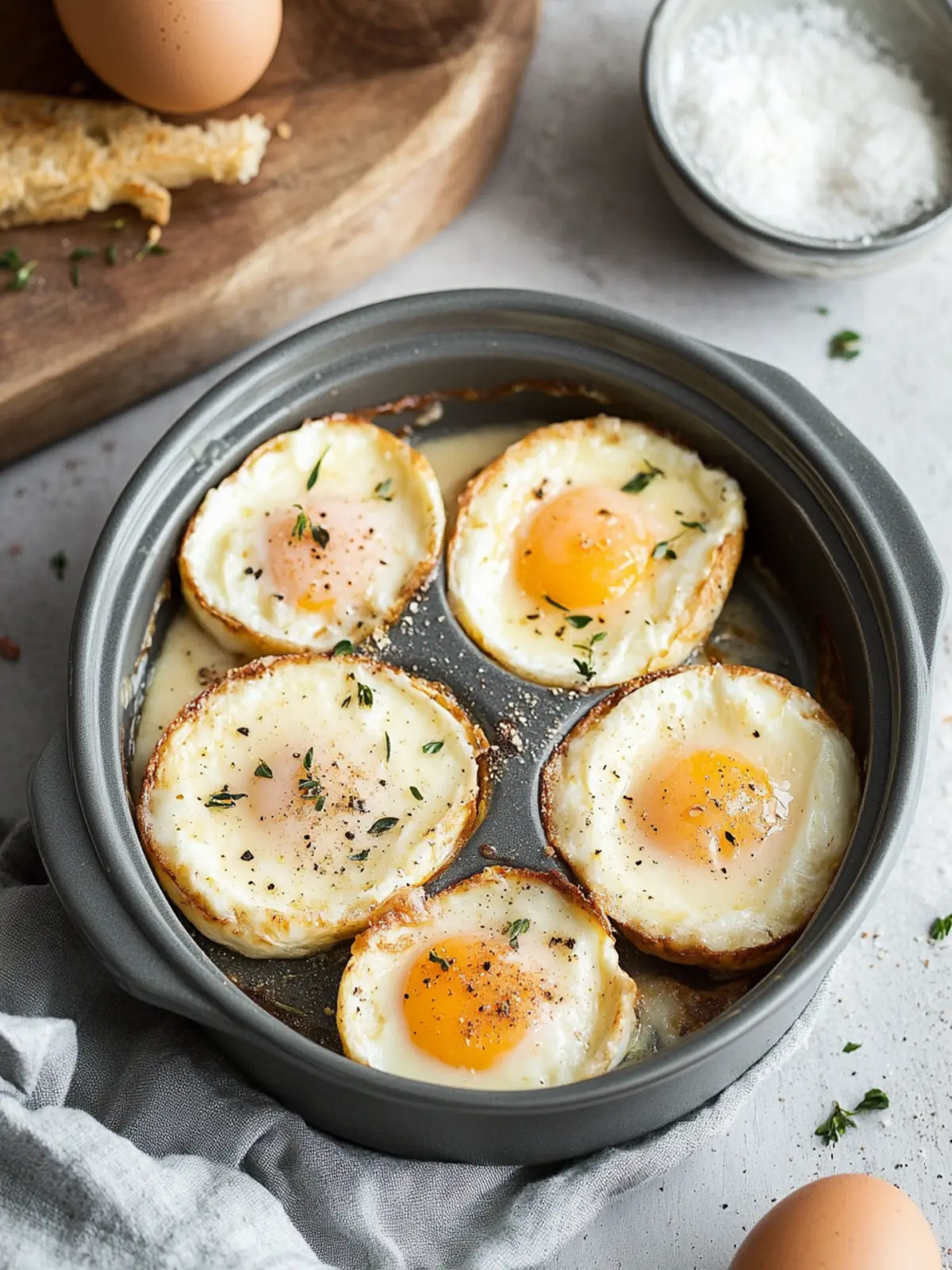 Deliciously Simple Baked French Eggs for a Cozy Breakfast 5 Baked French Eggs