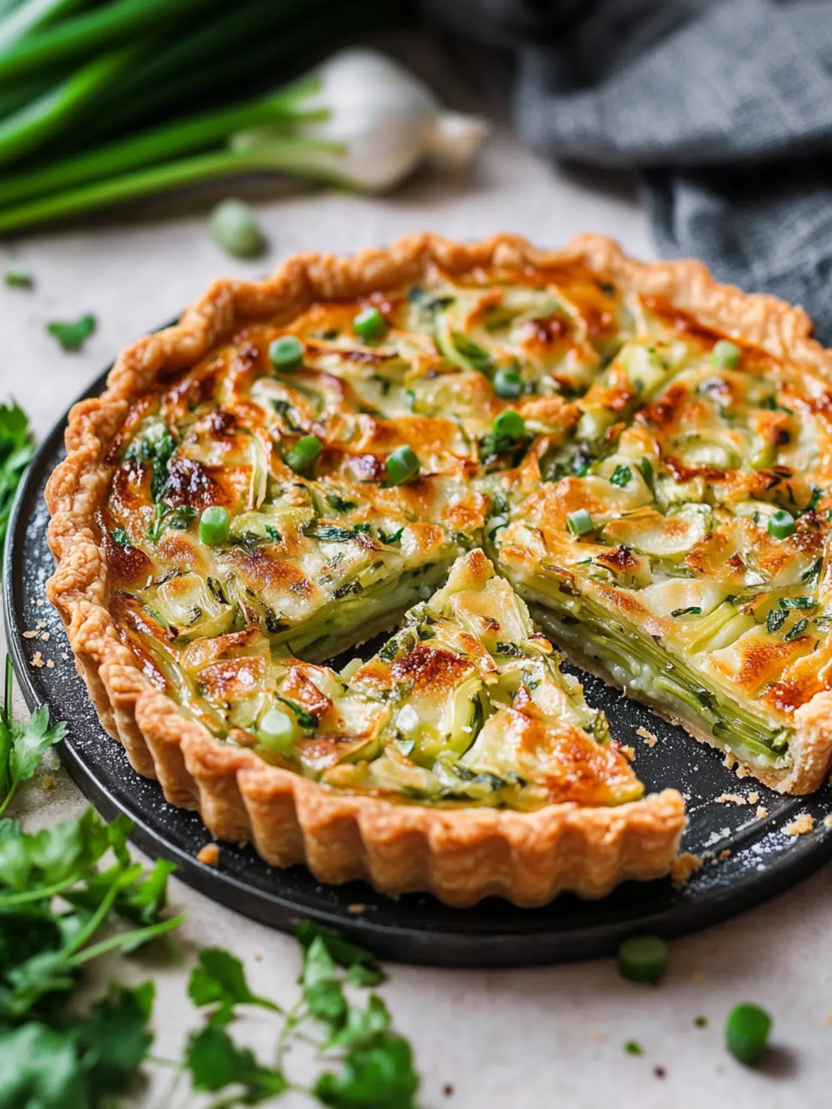 Mouthwatering Vegan Leek Tart that's Easy and Nutrient-Packed 2 Vegan Leek Tart